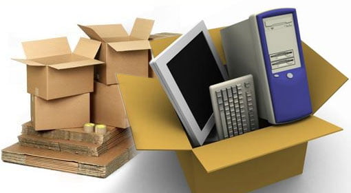 Como embalar os itens para uma mudança comercial?